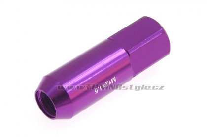 Kolové racing matice (štefty) JBR 60mm M12 x1.5 PURPLE