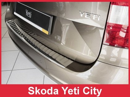 Nerezová ochranná lišta zadního nárazníku Škoda Yeti City 13-17