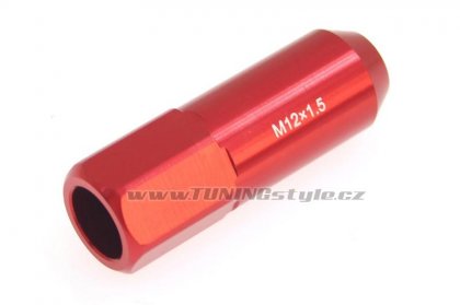 Kolové racing matice (štefty) JBR 60mm M12 x1.5 RED