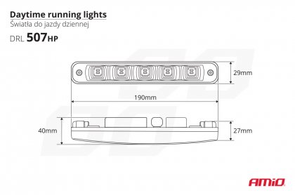 LED světla pro denní svícení Vertex DRL 507HP RL