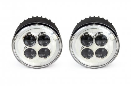 LED světla pro denní svícení kulatá s kroužky DRL NSSC 510L