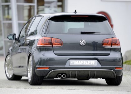 Rieger tuning vložka zadního nárazníku pro Volkswagen Golf VI Cabrio, Golf VI GTD 3/5-dvéř