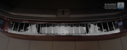 Nerezová ochranná lišta zadního nárazníku VW PASSAT B8 Variant/ALLTRACK 2014- černá lesklá
