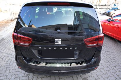 Nerezová ochranná lišta zadního nárazníku SEAT Alhambra II 10- chromovaná lesklá