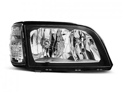 Přední světla čirá Mercedes-Benz S W140 černá