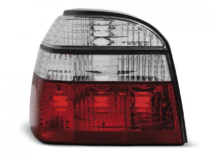 Zadní světla VW GOLF III / 3 91-97 červená/chrom krystal