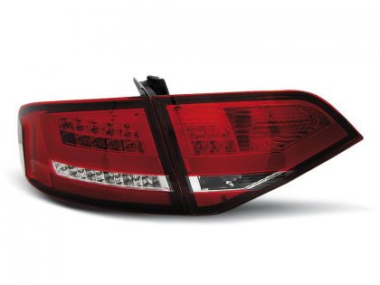 Zadní světla LED Lightbar AUDI A4 B8 08-11 červená