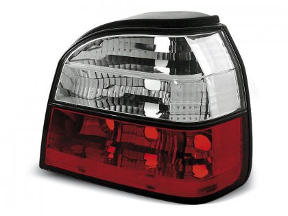 Zadní světla VW Golf III 91-98 červená/chrom
