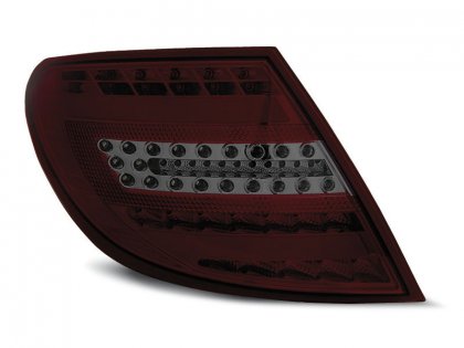 Zadní světla LED Lightbar Mercedes-Benz W204 07-11 červená/kouřová