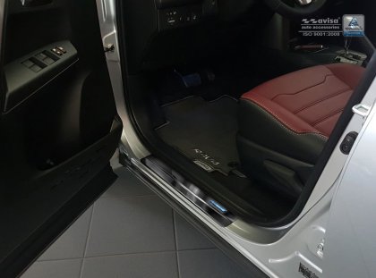 Prahové ochranné nerezové lišty Avisa Toyota C-HR , Rav4  Hybrid grafitové
