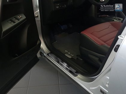 Prahové ochranné nerezové lišty Avisa Toyota C-HR , Rav4  Exclusive grafitové