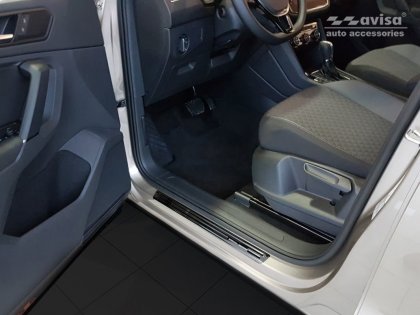 Prahové ochranné nerezové lišty Avisa Volkswagen Tiguan II Special Edition Grafitové leštěné
