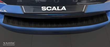 Nerezová ochranná lišta zadního nárazníku Škoda Scala 19-, grafitová