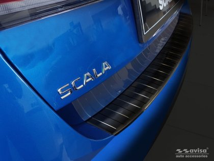 Nerezová ochranná lišta zadního nárazníku Škoda Scala 19-, grafitová