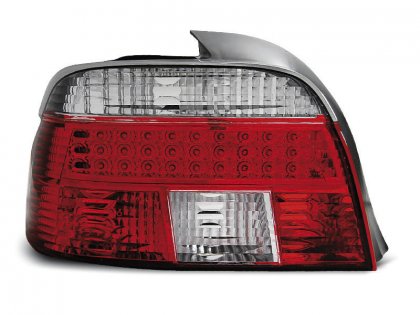 Zadní světla LED BMW E39 limo červená/chrom -00