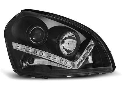 Přední světla s LED světly Hyundai Tucson černá