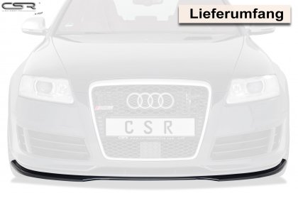 Spoiler pod přední nárazník CSR CUP - Audi RS6 C6 černý lesk