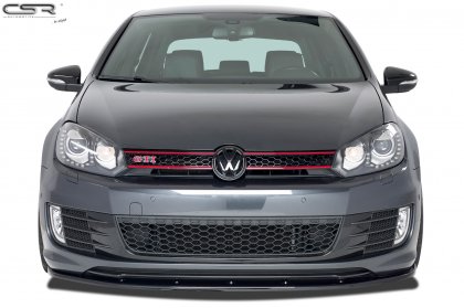 Spoiler pod přední nárazník CSR CUP - VW Golf VI GTI černý lesk 