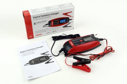 Nabíječka AMiO auto / moto digitální 6V/12V - 2A/4A - DVL DBC-4A