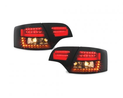 Zadní světla LED s LED dynamickým blinkrem AUDI A4 B7 Avant 04-08 černá/kouřová
