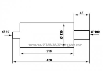 Koncový díl TurboWorks 68 60mm