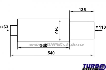 Koncový díl TurboWorks XTM-04 2,5