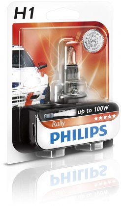 Žárovka Philips H1 Rally off-road 100W 12454RAB1