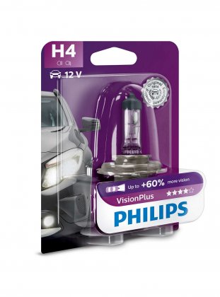 Žárovka Philips H4 Vision Plus 12342VPB1