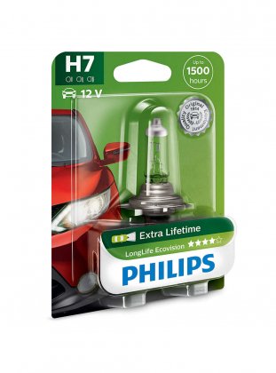 Žárovka Philips H7 LongLife EcoVision 12972LLECOB1