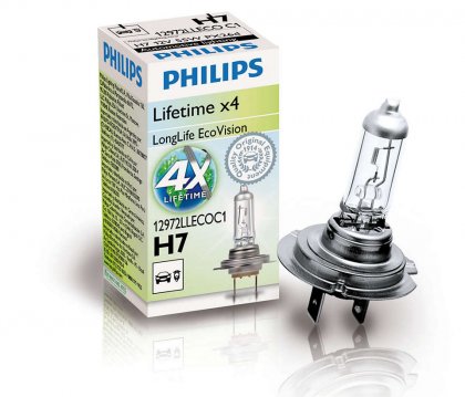 Žárovka Philips H7 LongLife EcoVision 12972LLECOC1