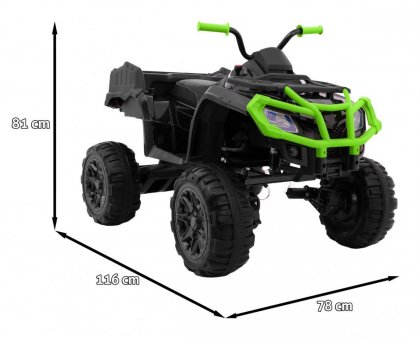 All-terrain Quad 4 x 4 black and green