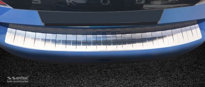 Nerezová ochranná lišta zadního nárazníku Škoda Kamiq 19- chromová