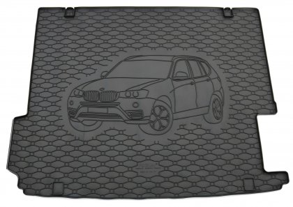 Gumová vana do kufru - BMW X3 2011- F25 (s vyobrazením vozu) 