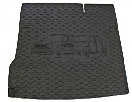 Gumová vana do kufru - DACIA Duster 4x2 2010- (s vyobrazením vozu) 