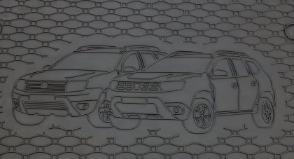 Gumová vana do kufru - DACIA Duster 4x2 2018- (s vyobrazením vozu) 