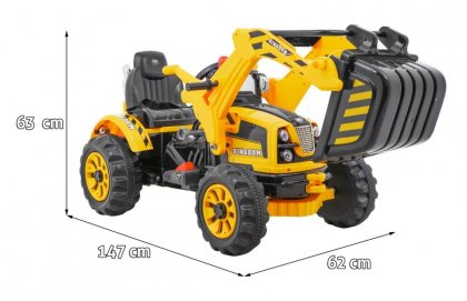 Excavator Tractor Yellow