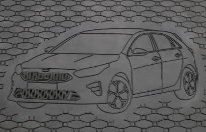 Gumová vana do kufru - KIA Ceed Hatchback 2018- (s vyobrazením vozu)
