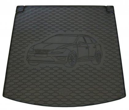 Gumová vana do kufru - SEAT Leon ST 2014- Horní i dolní poloha (s vyobrazením vozu)