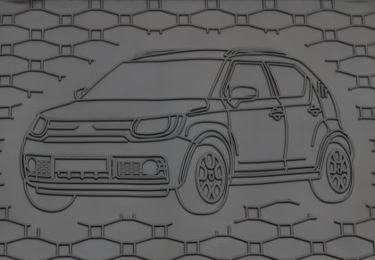 Gumová vana do kufru - SUZUKI Ignis 2017- 4x2, 4x4 (s vyobrazením vozu)