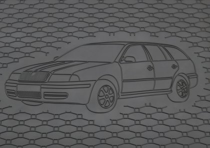 Gumová vana do kufru - ŠKODA Octavia I Sedan 1997- (s vyobrazením vozu)