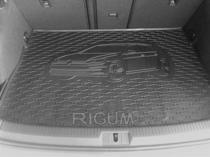 Gumová vana do kufru - VW Golf VII 2012- Horní poloha (s vyobrazením vozu)