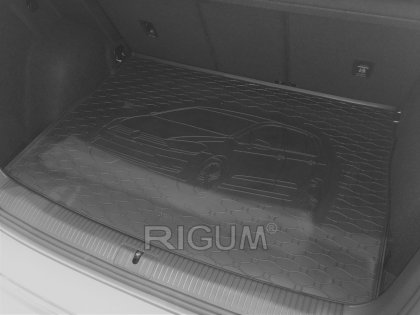 Gumová vana do kufru - VW Golf VII Sportsvan 2014- Horní poloha (s vyobrazením vozu)