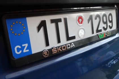 Podložka pod SPZ 3D Škoda VRS