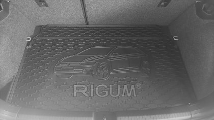 Gumová vana do kufru - VW Polo Hatchback 2017- Horní i dolní poloha (s vyobrazením vozu)