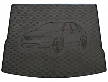 Gumová vana do kufru - VW Tiguan 2016- Horní poloha (s vyobrazením vozu)
