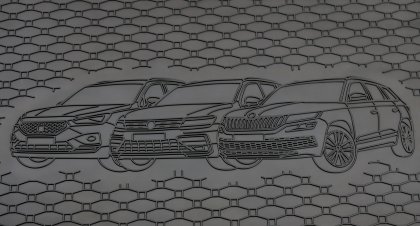 Gumová vana do kufru - VW Tiguan Allspace 2017- (s vyobrazením vozu)