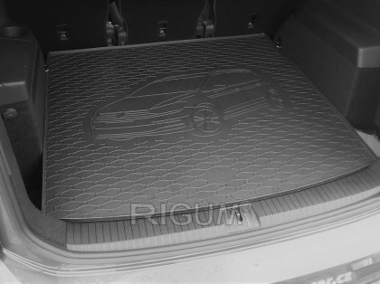 Gumová vana do kufru - VW Touran 2015- Horní poloha (s vyobrazením vozu)