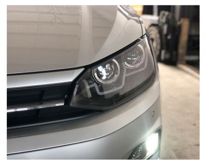 Přední světla s LED dynamickým blinkrem VW Polo 6 VI (2G) 17- černá