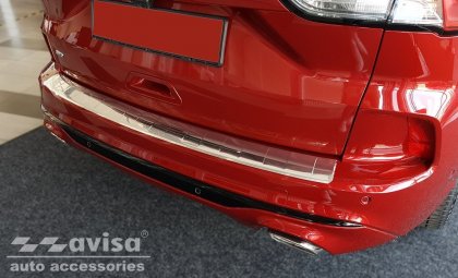 Nerezová ochranná lišta zadního nárazníku Ford Kuga III ST-Line 19- chromovaná lesklá