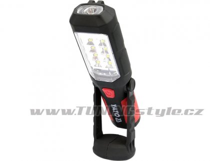 Lampa montážní 8+1 LED, hák+magnet